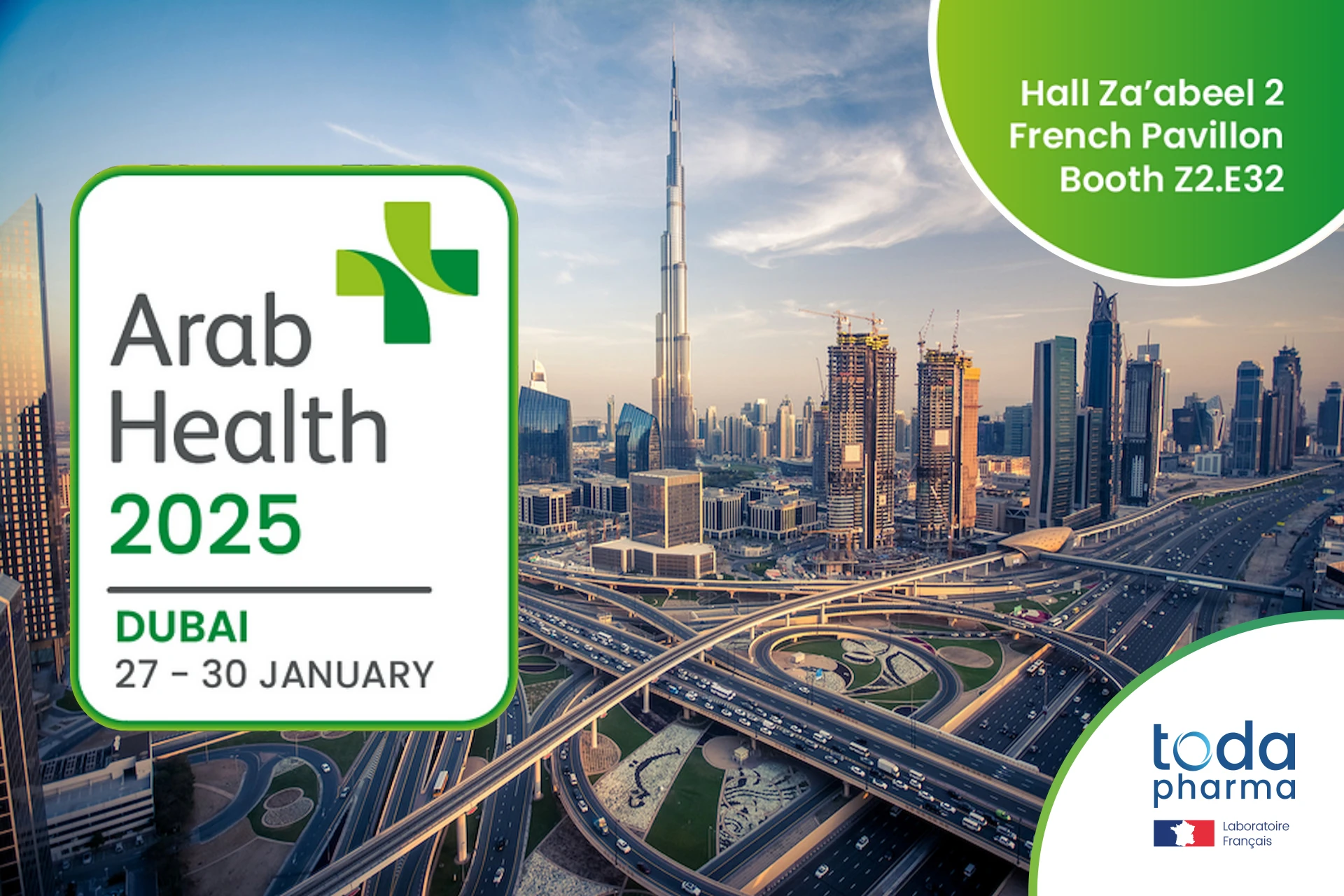 Toda Pharma participe au salon Arab Health 2025 à Dubaï